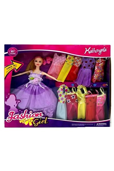 rexa مجموعة أزياء دمية الأميرة مع الملابس - دمى صغيرة للعب الإبداعي