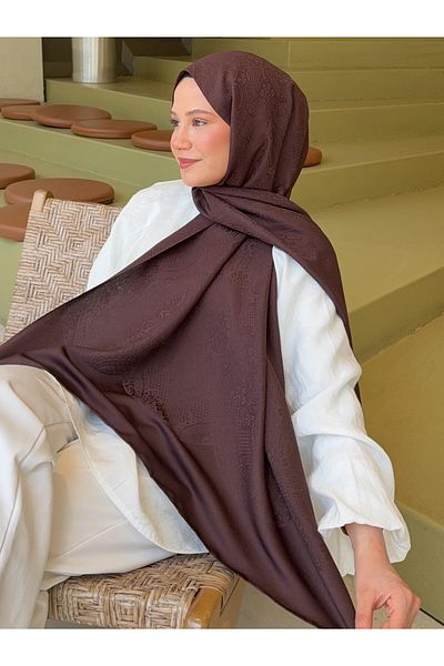 Mira İpek Şal jacquard cu model diamant
