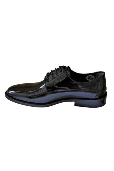 Fosco 2787 Pantofi clasici pentru bărbați din piele lacuită neagră