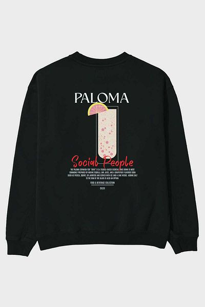 Ankhises Hanorac oversize cu imprimeu pe spate Paloma Bărbați Femei Unisex