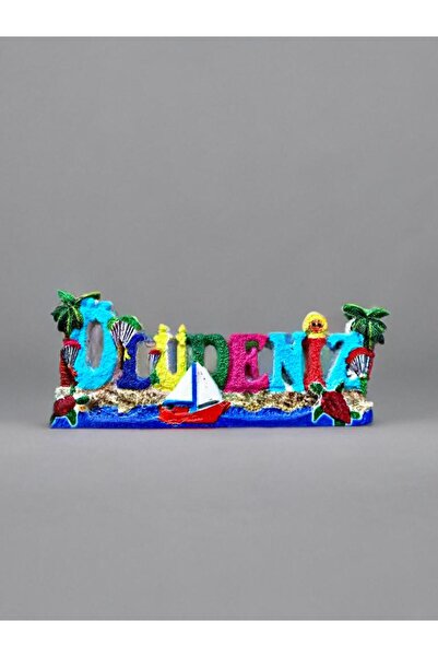 Mundy ÖLÜDENİZ Temalı Kabartmalı Polyester Magnet 10cm x 4cm