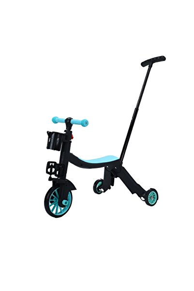 dalip 8-in-1 Kids Bike - Transformable Tricycle/Scooter, Detachable Push Handle, Blue (3-6 yrs)