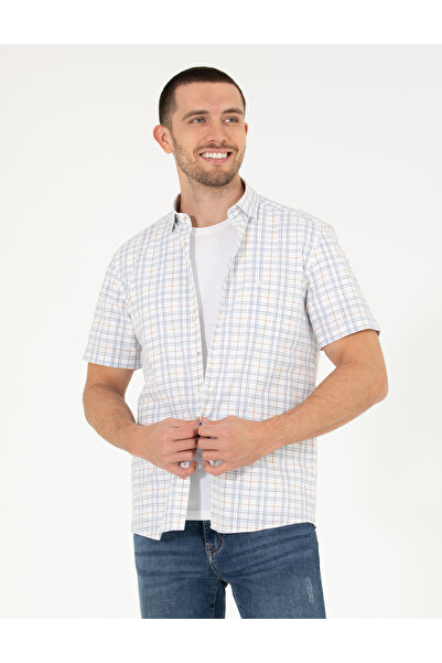 Pierre Cardin قميص سينامون عادي بأكمام قصيرة 50265006-VR191