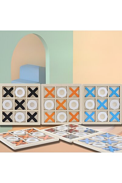 Flippy Παιχνίδι Montessori Tic Tac Toe, Flippy, Διαδραστικό, X and O, Μπλε Λευκό