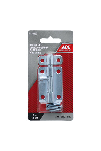 ACE مسمار برميلي من الزنك اللامع مقاس 3 بوصات