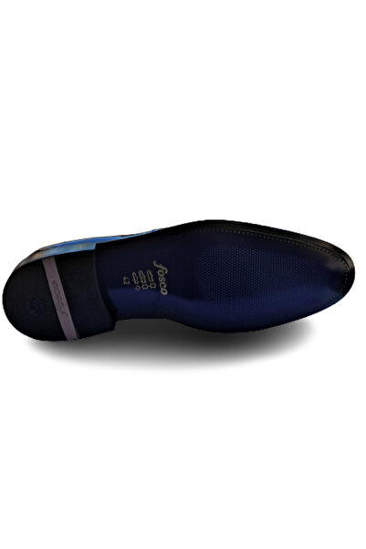 Fosco Ανδρικά κλασικά παπούτσια 9063 Laceless Navy Blue λουστρίνι
