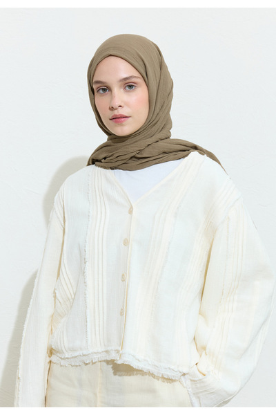 Freshscarfs Cookıe Dough Pamuklu Keten Şal