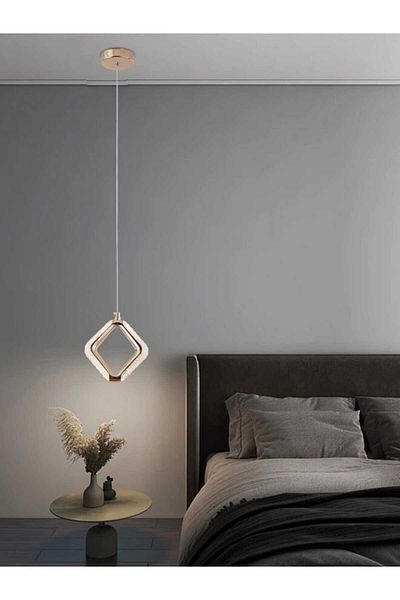 best power Modern LED Pendant Lamp 9893-1 – 7W, 3 Light Modes, 10cm Base, 180cm Adjustable Cord