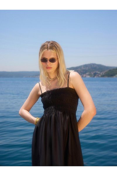 Juste Gipeli Strap Maxi Dress Black