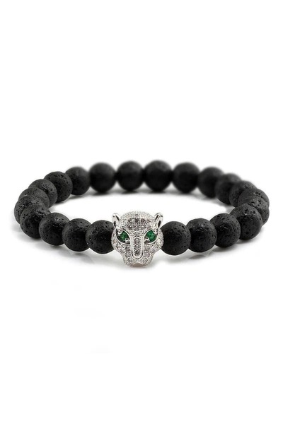 Belora Set de brățări unisex din piatră de lavă - 4 stiluri