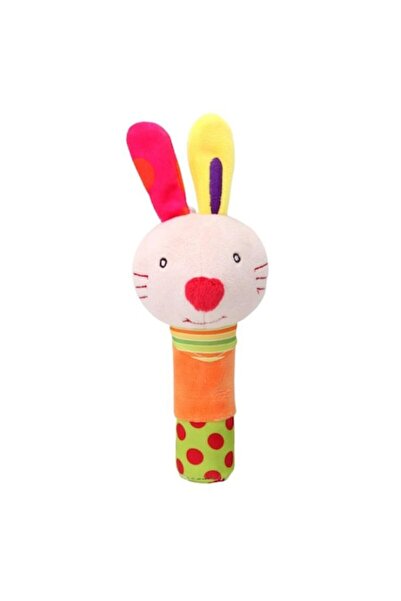 dalip Jucărie pentru bebeluși în formă de iepuraș, lungime 17 cm, pluș, multi...