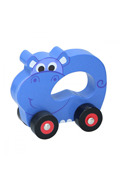 Marionette Ξύλινο παιχνίδι με ρόδες Ιπποπόταμος