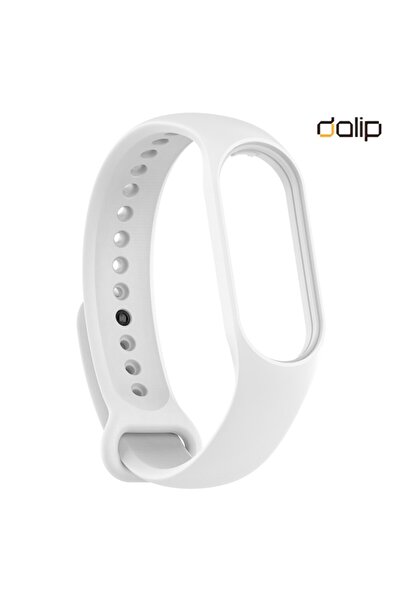 dalip Curea pentru Xiaomi Mi Band 5, FlexiBelt, Silicon, Alb