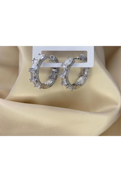 SİRİUS JEWELRYS Pırlanta Taşlı Halka Küpe