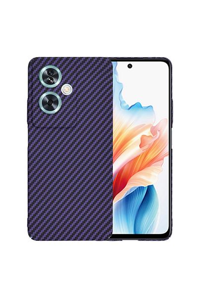 Dali Protective Case Compatible with Oppo A79 5G/Nord N30 SE, Carbonite FiberShell, Dark Purple