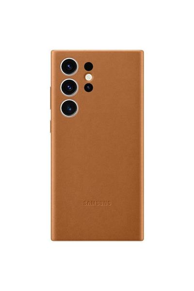 Dali Samsung Galaxy S23 Ultra Leather Case - Brown