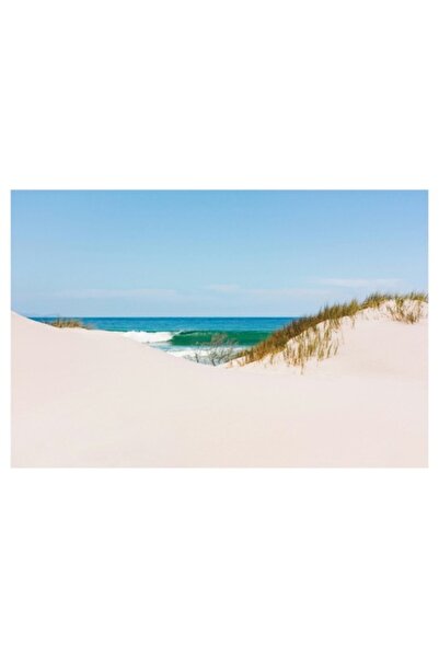 OEM Tablou Canvas, 'Dune de nisip si valuri albastre', Nisip, Dune, Ocean, Va...