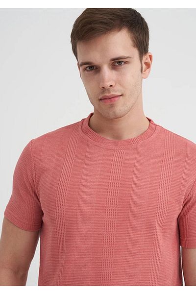 Cazador Ανδρικό μπλουζάκι Dusty Rose Crew Neck
