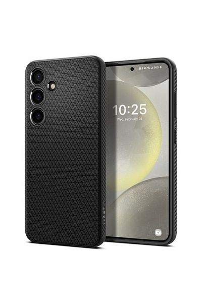 Spigen Protective Case for Samsung Galaxy S24 FE, Liquid Air, Textured, TPU, Black