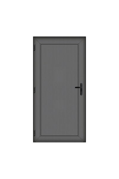 Klass 70x180cm left 6cm 4 Full Panel door PVC and insulating glass anthracite chambers panel
