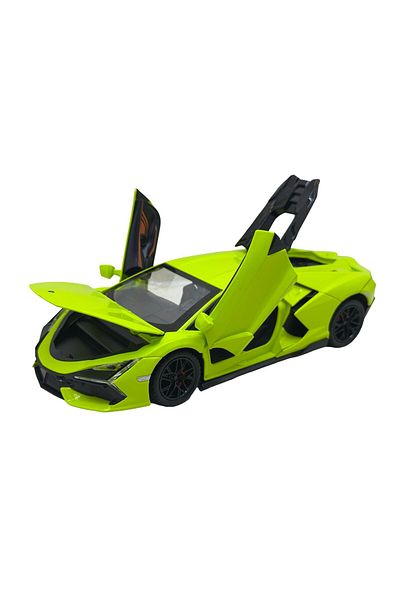 JPT Lamborghini Revuelto green model 1:24 with smoke, sound, lights, opens doors