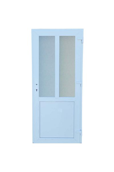 KIRCHBERGER 100x200cm White right 7cm 5 T-Model door PVC and insulating glass chambers
