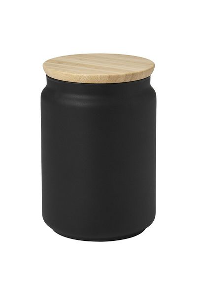 IKEA EKLATERA Jar with Lid, Black, 1 L