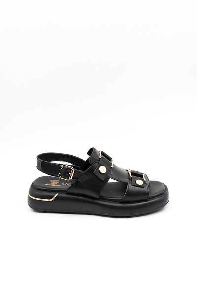 Venüs Women's Genuine Leather Casual Sandals Vn25440007Y