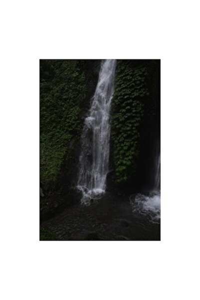 OEM Tablou Canvas, "Cascada ascunsa in padure verde", 100 x 100cm