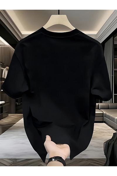 PARUNIV Tricou barbati, Ozzy Oz, Classic Regular Fit, Bumbac 100%, Vegan Approved