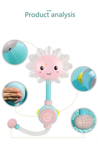 OEM Jucarie de baie tip dus Floare-Roz