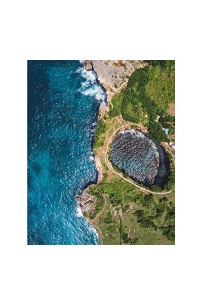 OEM Tablou Canvas, "Peisaj magnific cu ocean si stanci", 100 x 150cm