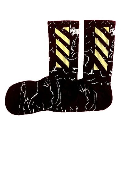 OFF WHITE Socks, Black and Yellow Color 38-42