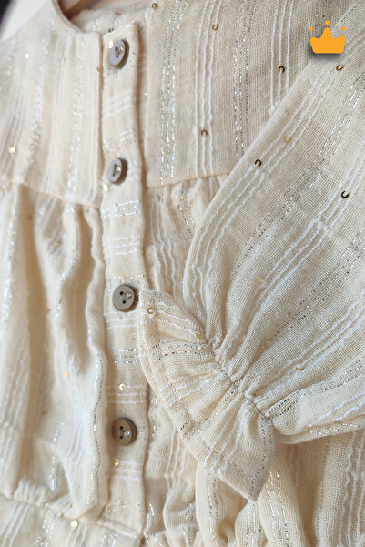 Babyhola 0-2 Years 100% Cotton Silver Thread Transitional Sequin Bomber Cut Top Bottom Baby Girl Kids 2-Piece Set 2003