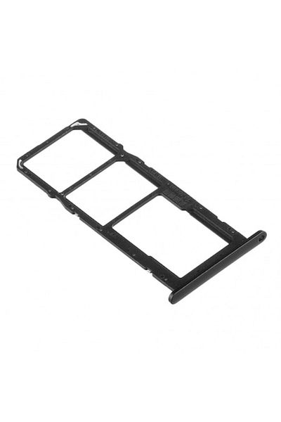 Dali Suport cartelă SIM compatibil cu Huawei P Smart 2021, slot Dual SIM și Micro-SD, Metal, Negru