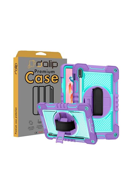 dalip Tablet Case for Lenovo Tab M10 HD TB-X306F/TB-X306X, Shoulder Strap, Silicone, Purple