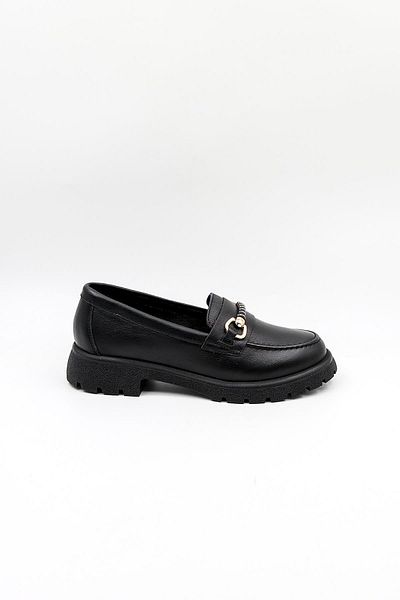 Venüs Women's Casual Leather Shoes Vn454259Y Black