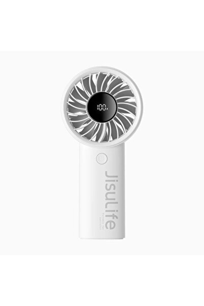Dali Ventilator manual JisuLife, Display digital LED, 3600 mAh, 5 viteze, autonomie 13h, ABS, Gri