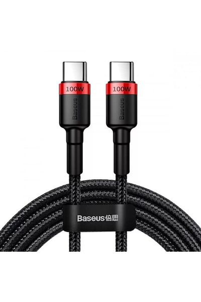 Baseus Data Cable USB-C 100W 5A 2m Black/Red