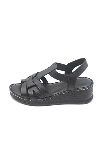 Venüs Women's Genuine Daily Sandals Vn24028801Y - Black