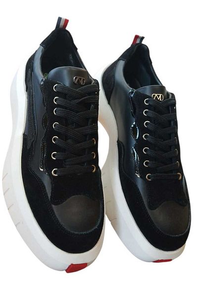 MARCOMEN Special Design High Sole Leather and Suede Detail Combination Daily Casual Men's Shoes 21514