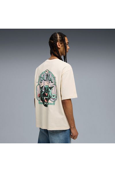 Puma Graphic Men's Cream T-Shirt