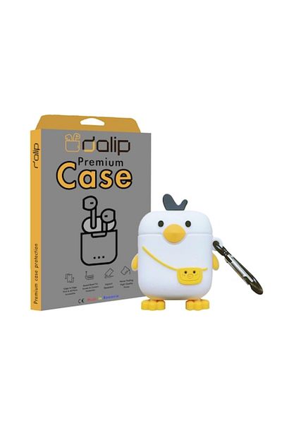 dalip Apple AirPods 1/2 Case, Duck3D, Silicone, White