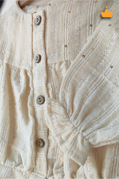 Babyhola 0-2 Years 100% Cotton Silver Thread Transitional Sequin Bomber Cut Top Bottom Baby Girl Kids 2-Piece Set 2003