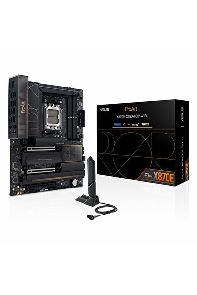 ASUS ProArt X870E-Creator WiFi DDR5 (8000MHz)OC M.2 HDMI/DP/USB-C PCIe 5.0 AM5 ATX Anakart