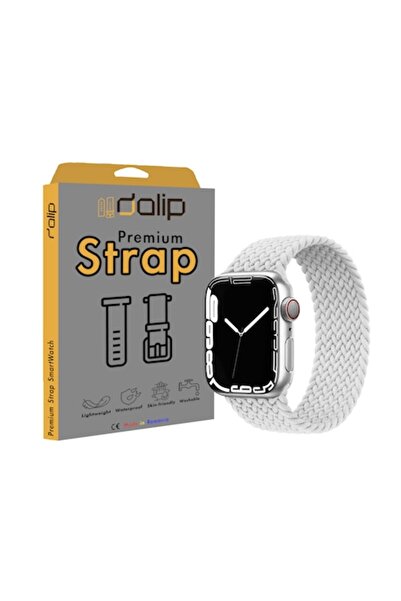 dalip Curea pentru Apple Watch 42/44 mm, dintr-o singură bucată, silicon, albă