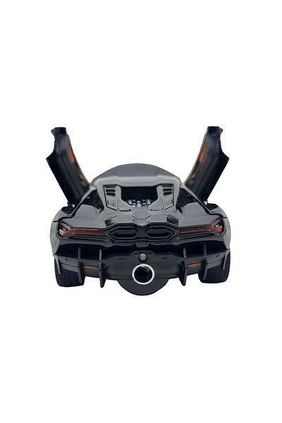 JPT Lamborghini Revuelto black model 1:24 with smoke, sound, lights, opens doors