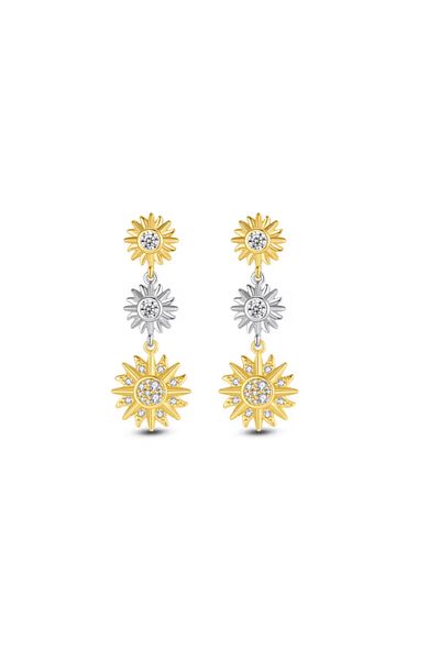 Belora Cercei Diora asimetrici Golden Sol, argintii