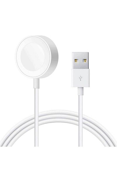 Dali Cablu de încărcare magnetică pentru Apple Watch, conector USB A, lungime 2 m, alb