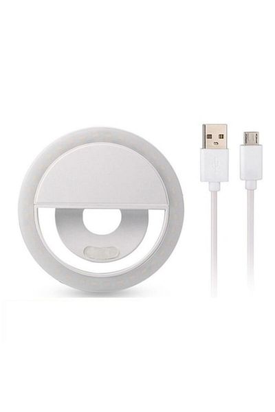 Dali Selfie LED Lamp with Micro-USB Cable, White